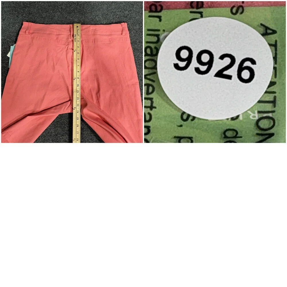 Anthony's Shorts Womens 16 Pink Coral Reef Bermuda Stretch Resort Wear Casual